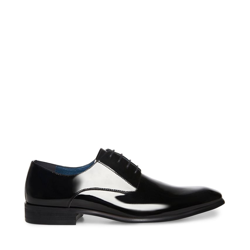 Zapatos Derby Steve Madden Beaux Charol Hombre Negras | ES QY6849